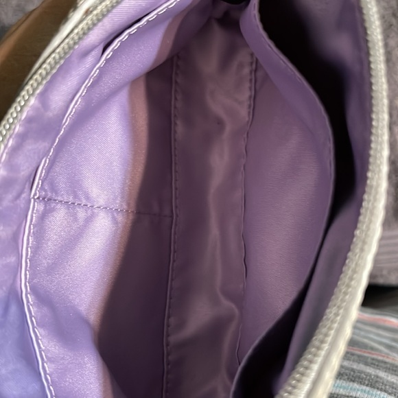 NWT COACH GREY WHITE CREAM COSMETIC BAG never used - Picture 2 of 3